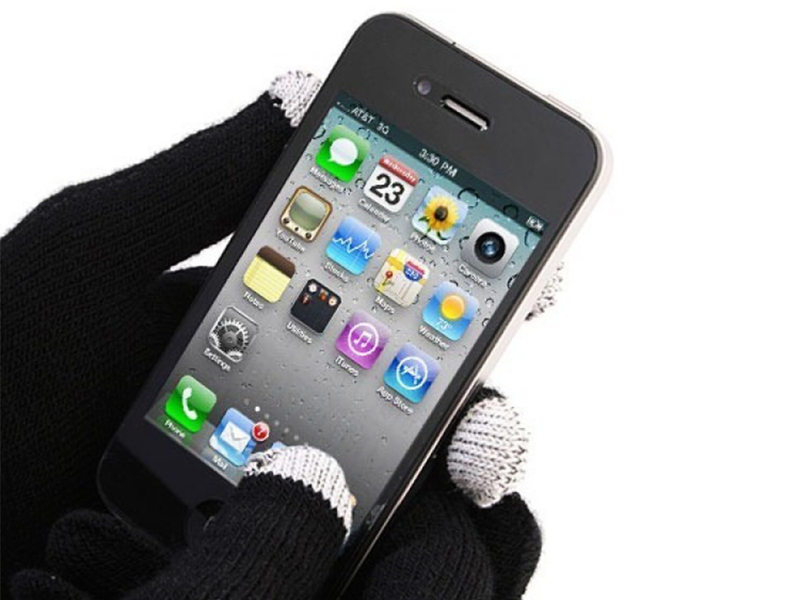 Smartphone rukavice - černé vzor Smartphone rukavice - černé vzor